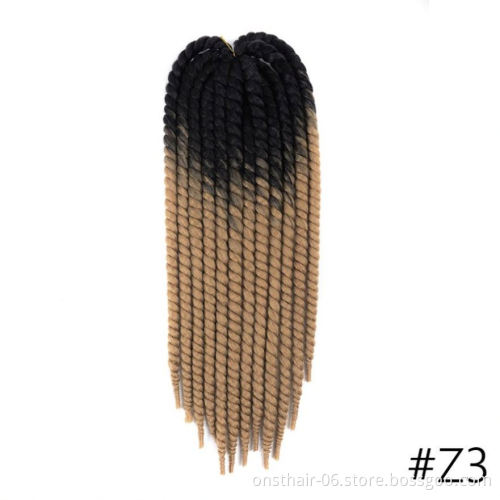 MYZYR Hot Selling  Twist Crochet Braids Synthetic Hair Extension Jumbo Braids 12Roots  Fashion Twist Braids
